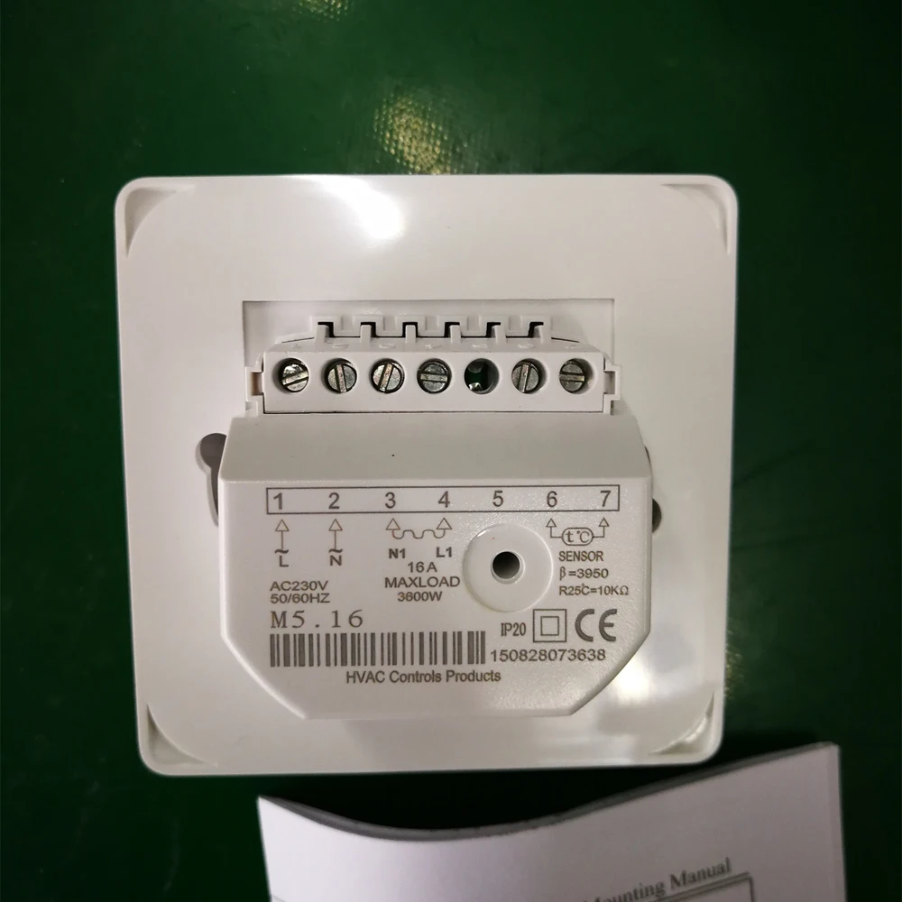 Термостат для теплого пола RTC70 16 А с датчиком температуры|temperature controller|mechanical