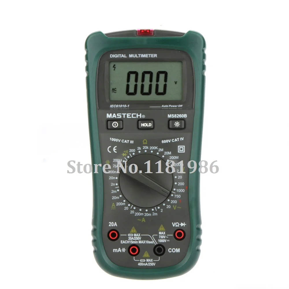 MASTECH MS8260B 2000 Counts Non-contact Digital Multimeter AC/DC Voltage Tester Detector with NCV | Инструменты