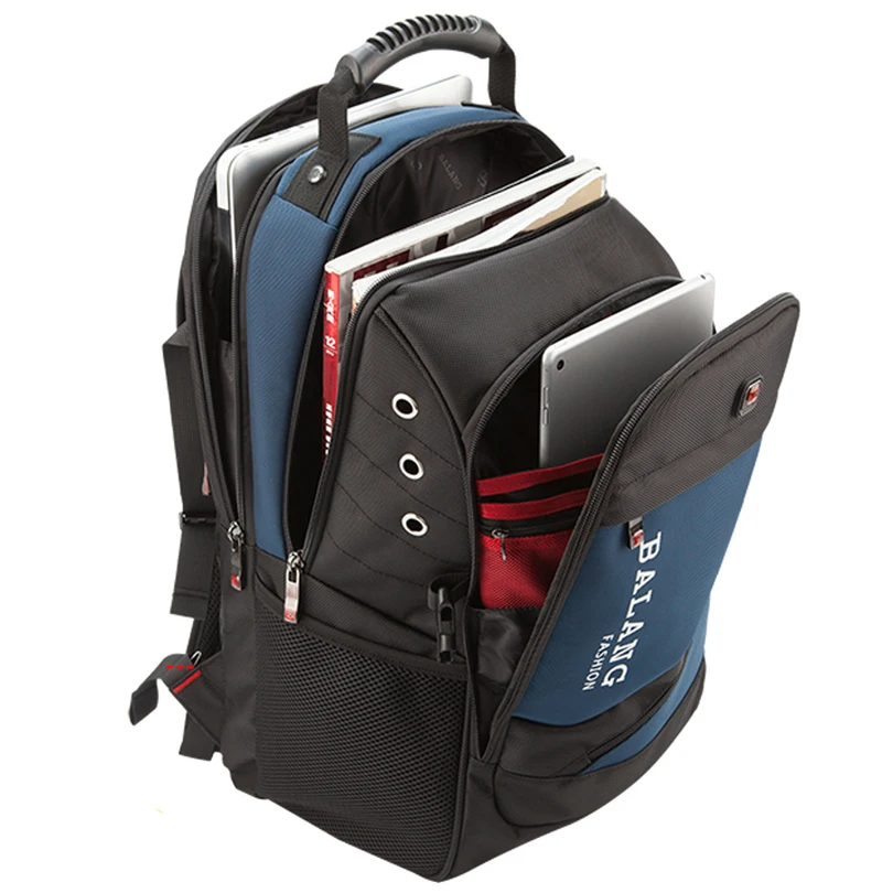 BaLang мужской рюкзак для ноутбука с usb зарядкой, водонепроницаемый рюкзак для путешествий, черный женский рюкзак, Мужской винтажный школьный рюкзак Mochila