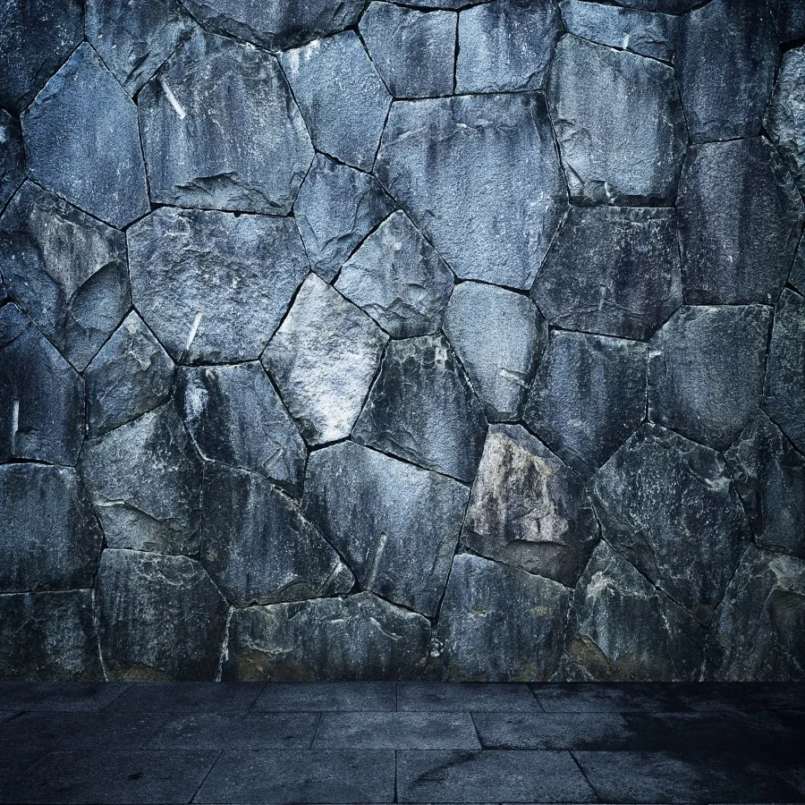

Laeacco Dark Stone Brick Wall Square Floor Scene Photography Backgrounds Vinyl Custom Photographic Backdrops For Photo Studio