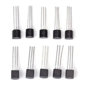 

MAHA 10pcs Silicon PNP Transistor Amplifier 150V 0.6A TO92 2N5401