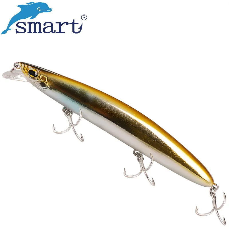 

Smart Minnow Fishing Lure 125mm 18.5g Floating Hard Bait VMC Hook Isca Artificial Para Pesca Leurre Peche Mer Fishing Tackle