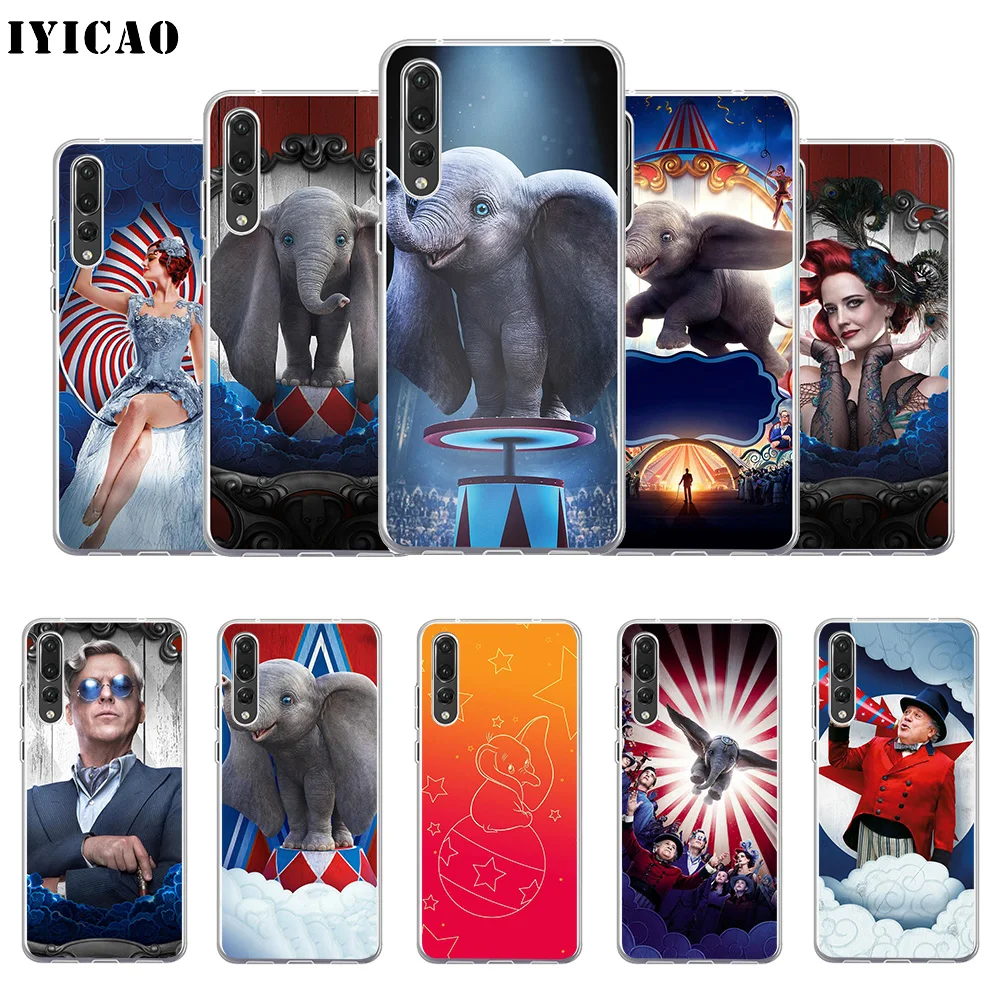 IYICAO Dumbo 2019 Мягкий силиконовый чехол для телефона Huawei P30 P20 Pro P10 P9 P8 Lite P Smart TPU |