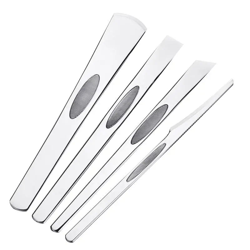 4pcs/set Stainless Steel Pedicure Knife Professional Pedicure Knife Set Foot Care Tool Nail Tool