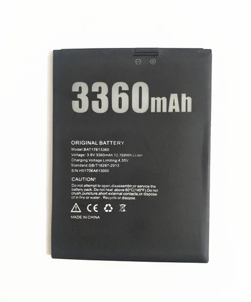Аккумулятор Для DOOGEE BAT17613360 X30 5 дюйма 3360 мАч|Аккумуляторы для мобильных телефонов|