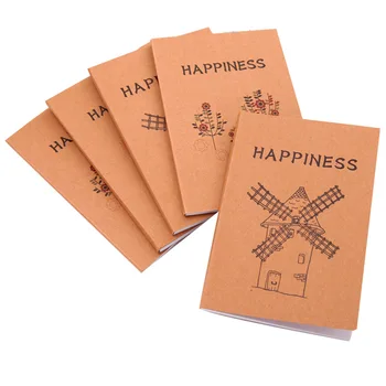 

12 X 8.5 cm Fresh Style Tree And Birds Mini Notebook Diary Pocket Notepad Graffiti Book Promotional Gift Stationery