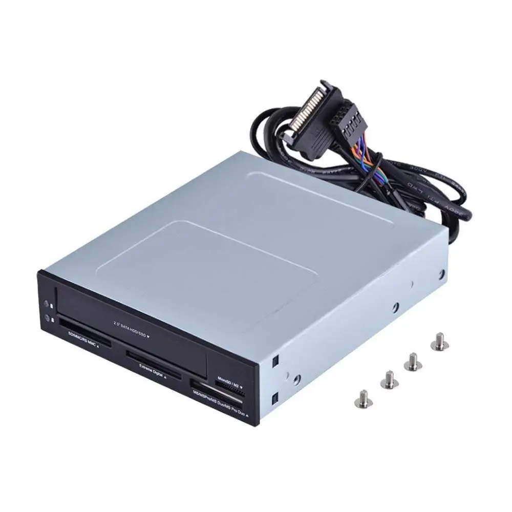 

All In 1 High Speed Card Reader with 2.5 Inch SATA HDD SSD Adapters Holder Bracket for SD/MMC/SD/M2/XD Card