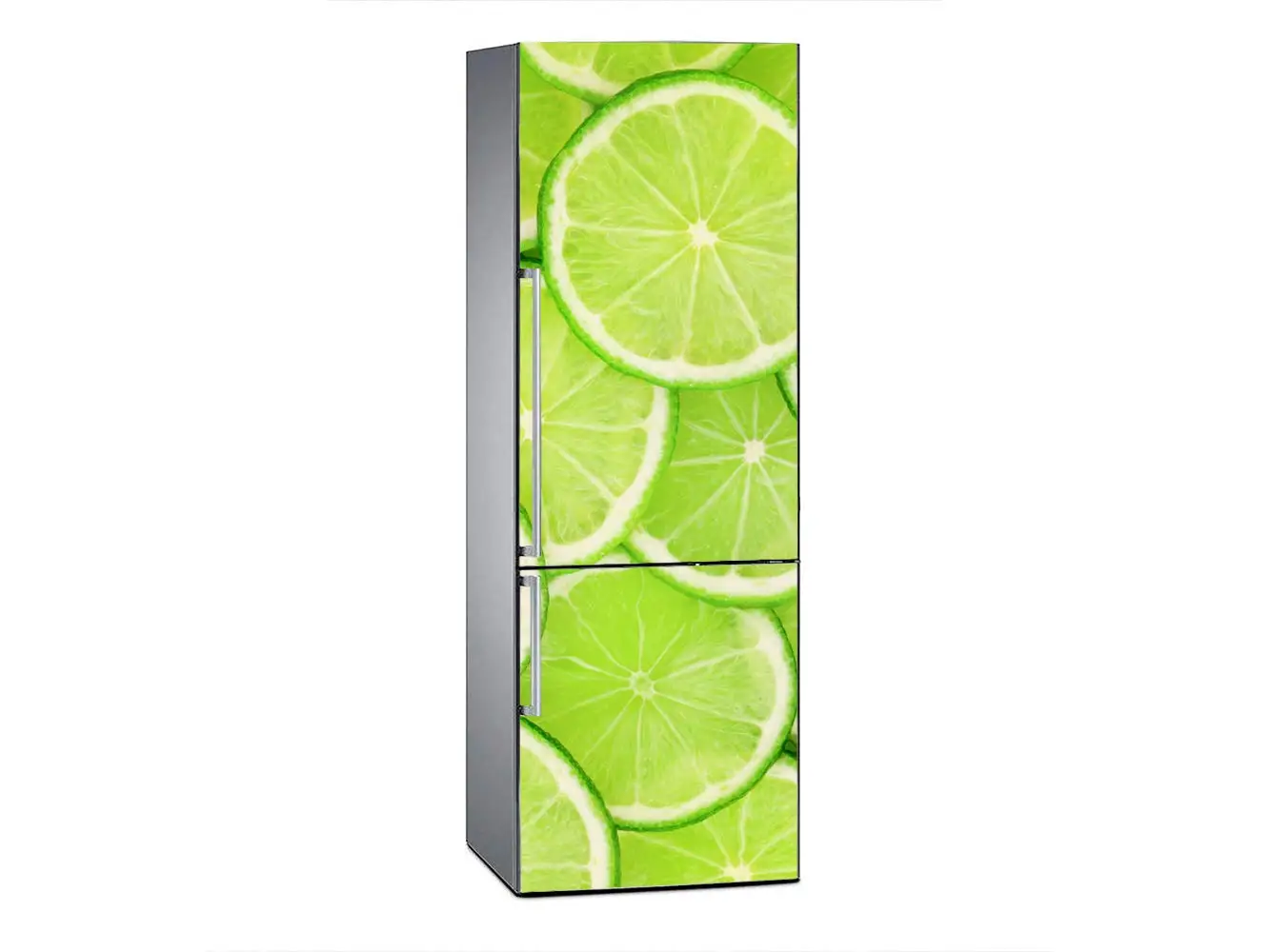 

3D Fridge Sticker Green Lemon Refrigerator Dishwasher Door Cover Kitchen Home Decoration Accessories Modern 3d Wall Stickers