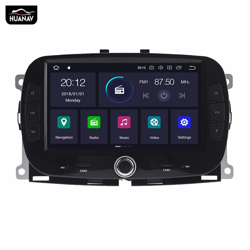 

DSP Android 9.0 DVD Car radio player GPS navigation For FIAT 500 (312) 2015+ head unit auto radio stereo multimedia player 64GB