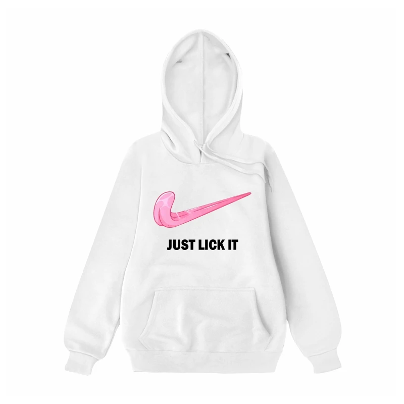 

New 2019 Just Lick It Hoode Men's hoodie Just Lick It Hoodies Sweatshirts Cartoon Tongue Print Men Women - Hoodie Sweatshirt