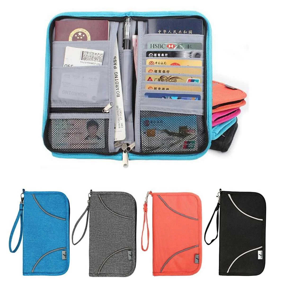

Waterproof Passport Holder RFID Blocking Travel Wallet Credit Card Wallets Organizer Travel Accessories Document Bag Cardholder