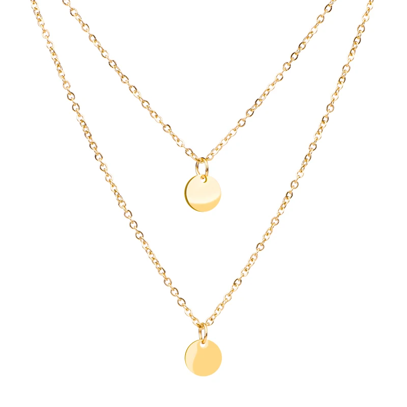 Wholesale Fashion Stainless Steel Jewelry Pendant LOVE Letters Gold Plated Long Chain Necklace For Women Wedding Gift (1)