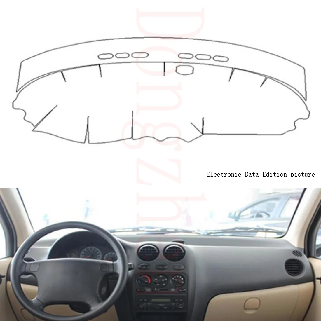 

Dongzhen Fit For Chevrolet Spark 2009-2012 Car Dashboard Cover Avoid Light Pad Instrument Platform Dash Board Cover