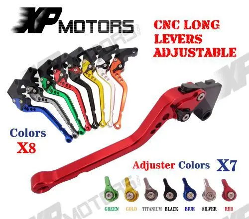 CNC Long Adjustable Brake Clutch Levers For MOTO GUZZI BREVA 1100 2006-2012 (6.8 inch ) | Автомобили и мотоциклы