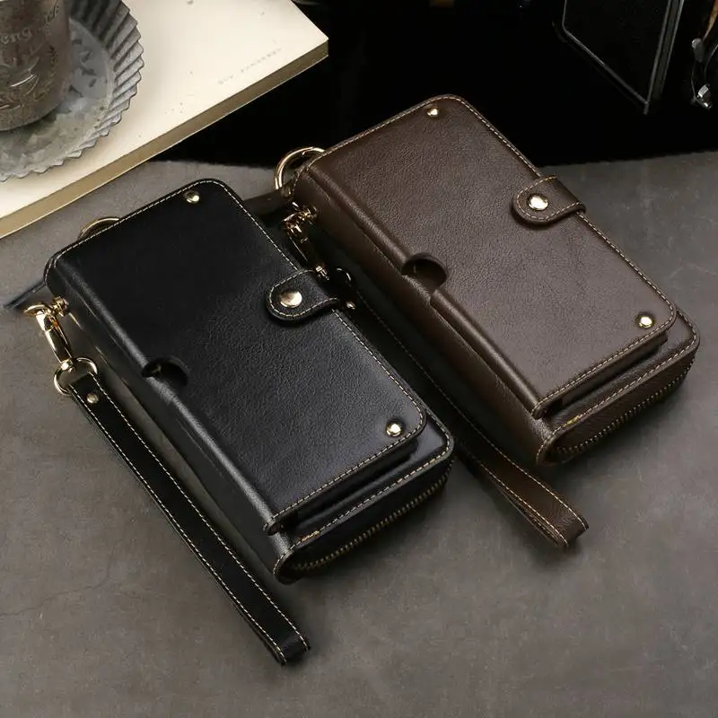 Genuine Leather Handbag Case For Samsung Galaxy Note 8 9