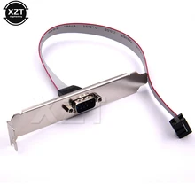 Pcs para Motherboard 9 1 Pin RS232 DB9 Pino Com Fita Porta Serial Suporte Do Conector Do Cabo do Sexo Feminino de alta qualidade