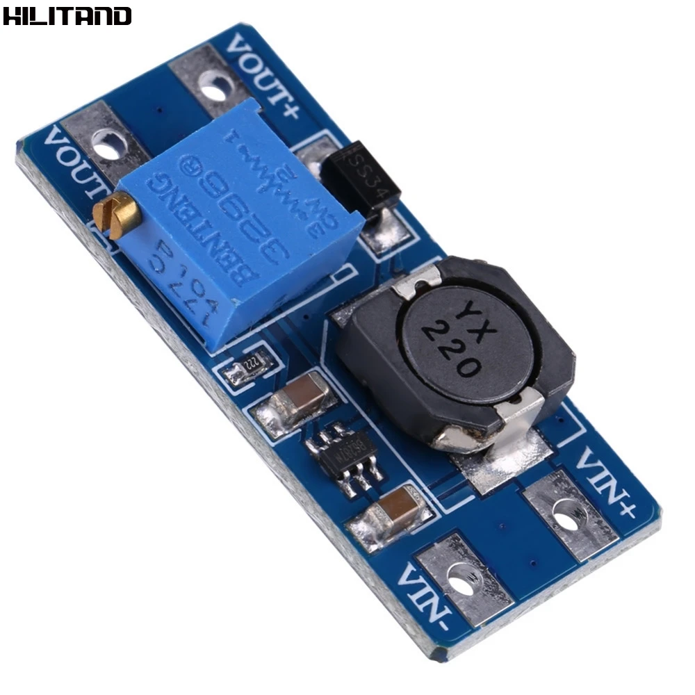 

5pcs MT3608 DC-DC Boost Module 2A Adjustable Step Up Module Boost Converter Power Supply Module 2V - 24V to 5V 9V 12V 28V