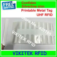 Confidex Silverline тонкий UHF RFID тег 915 м EPC C1G2 ISO18000-6C 10 шт. универсальный все поверхности rfid этикетка ведущая в отрасли печать