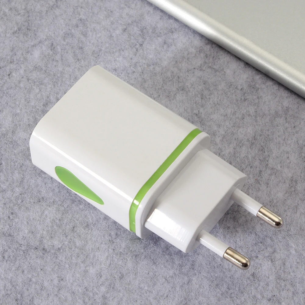 5 в 2,1 а универсальное 2 USB зарядное устройство со светодиодным адаптером для домашнего и туристического телефона штепсельная вилка стандарта ЕС/США смарт-зарядное устройство Защита от перенапряжения