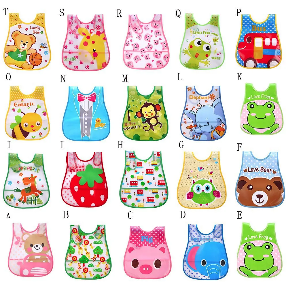 

2019 New Fashion Hot Cute Kid Infant Bibs Baby Soft Cartoon Bib Waterproof Saliva Dripping Bibs Freeship 05