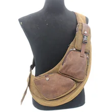 Мужская холщовая сумка-мессенджер, сумка на плечо, рюкзак, полумесяц, для путешествий, через плечо, нагрудные сумки, слинг, рюкзак