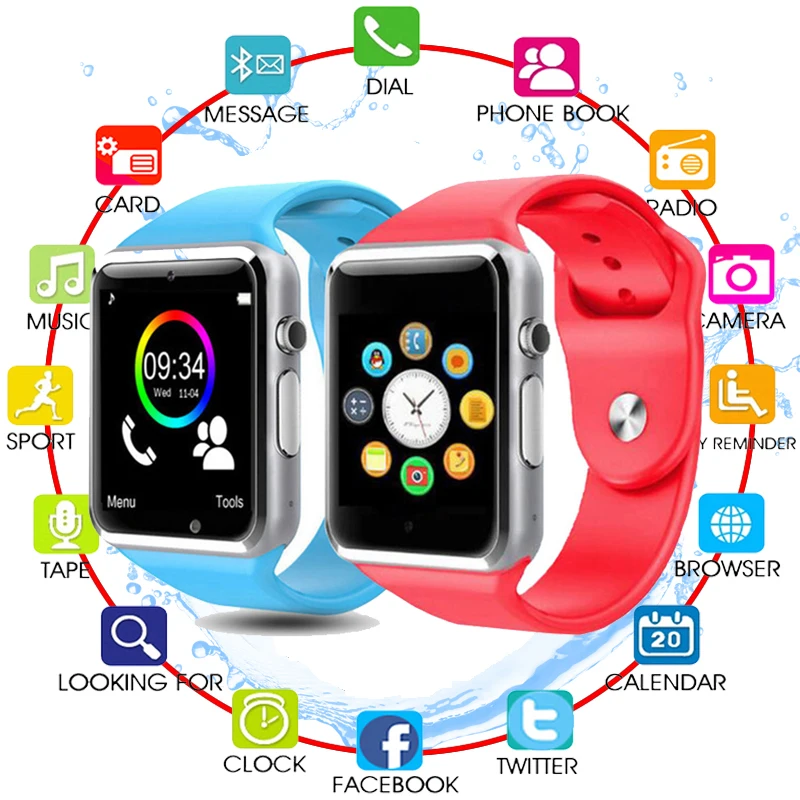 Bluetooth A1 Смарт часы для детей детские мужские женские спортивные наручные с