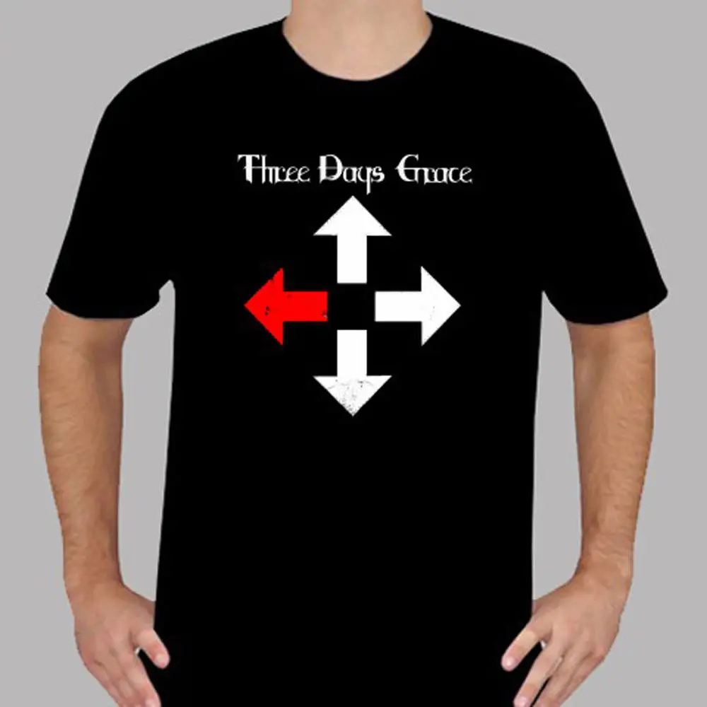

Three Days Grace Outsider Album Logo Roband Men'S Blat Shirt Size S To 3Xl