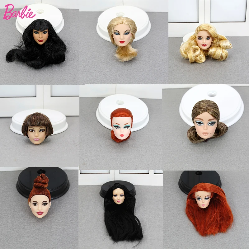 Limited Edition One Pcs Collection Barbie Doll Head Accessories Fashion Hair American Best Girl Doll Gift DIY Toys for Children