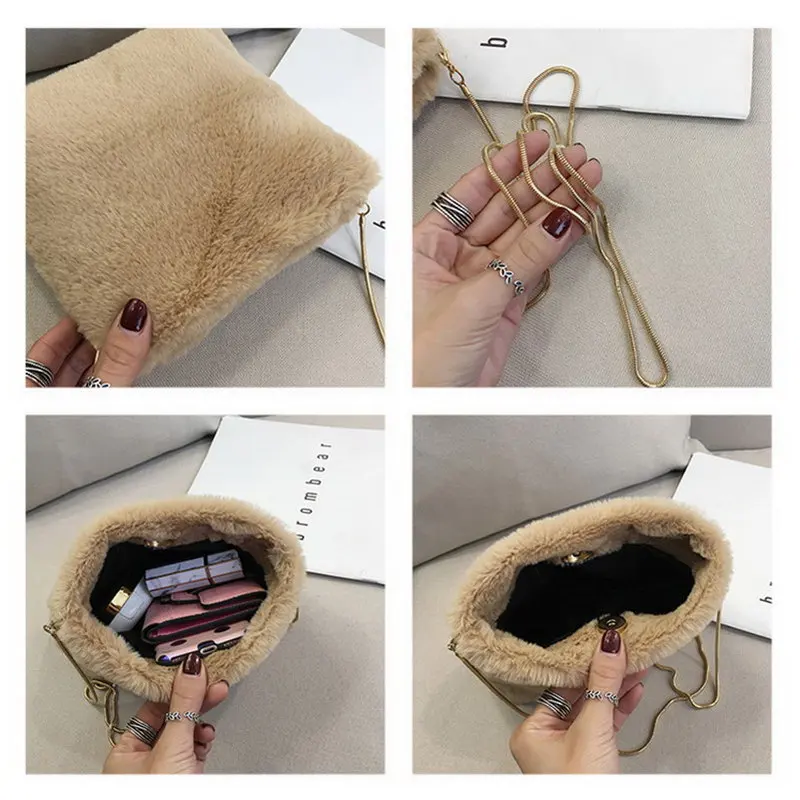 Janespri NEW Women Bags Velour Chain Flap Shoulder Bags for Women Female Messenger Bag Girls Crossbody Bag Handbags Sac A Main03_09