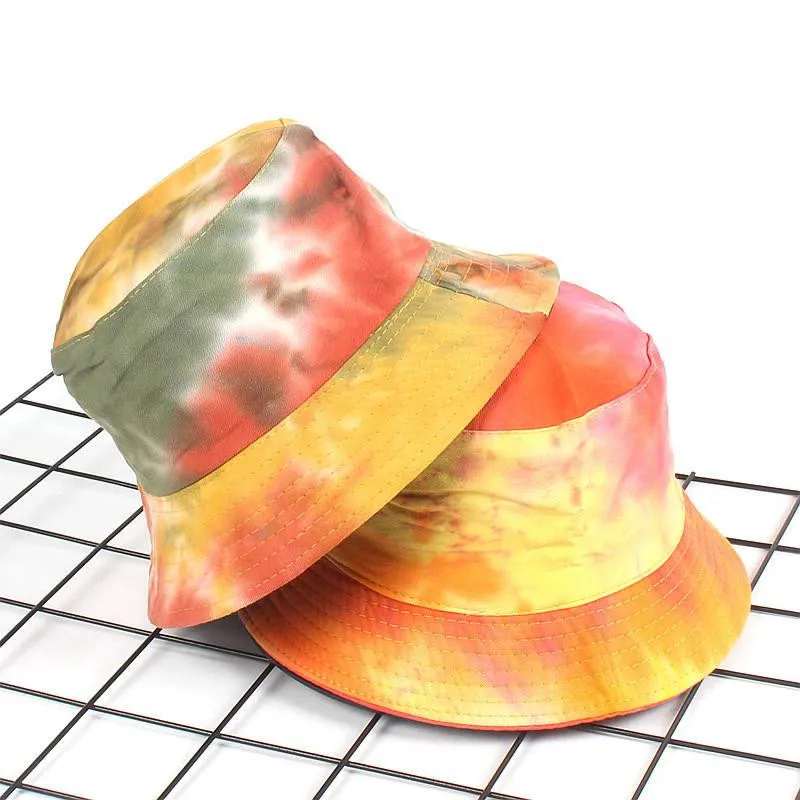 

2018 Cotton Color graffiti print Bucket Hat Fisherman Hat outdoor travel hat Foldable Sun Cap Hats for Men and Women 560