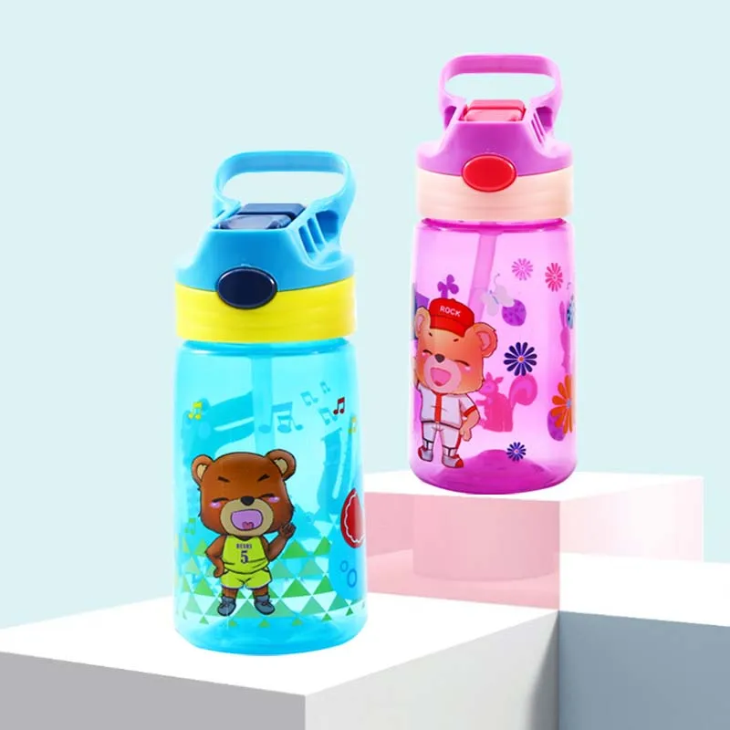 Портативная детская бутылка для воды чайник мультфильм собака медведь животное посуда для напитков детские бутылки для воды бутылочка для кормления