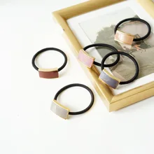 1 шт. простой темперамент акриловые волосы галстук воловьей кожи ремень Дикий кожаный рукав аксессуары для волос G0503