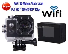 2017 New WiFi Full HD 1920*1080P Helmet Sports a Digital Video Camera Waterproof Camera Free Shipping