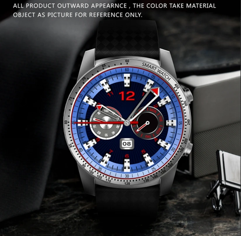  Bluetooth GPS Wifi SmartWatch OLED Screen sim Phone 8G ROM Music play intelligent Clock Sport Pedom