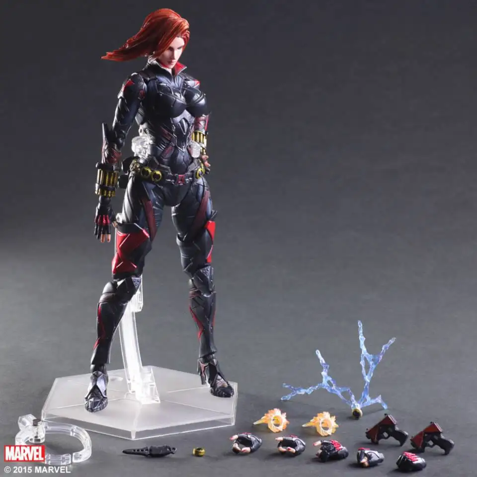 

Play Arts Avengers 3 Infinity War Black Widow Action Figures PA Doll Toy 25cm
