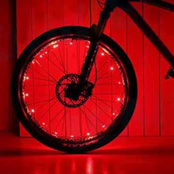 

1 Pc Bike Wheel LED Lights Ultra Bright Waterproof Colorful Spoke Light String Cycling Accessories TD326