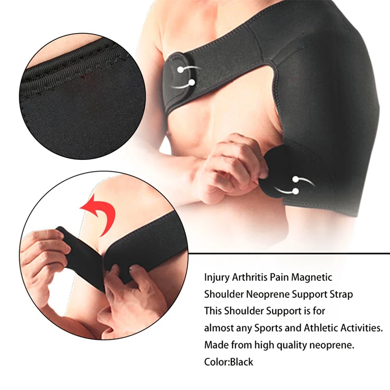 

Adjustable Dislocated Shoulder Support Breathable Gym Sports Care Single Shoulder Support Back Brace Guard Strap Wrap Belt Band