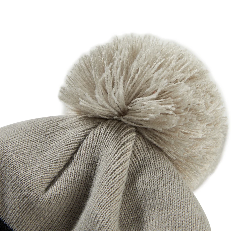 Beanie Зимние трикотажные шапки женские шапочки двойная плетеная теплая шапка для девочек осень Woobies шапочки с помпоном Gorro