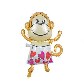 

50pcs/lot Free shipping new wedding birthday party balloons decorated aluminum monkey