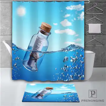 

Custom bottle-sea-underwater (1) Waterproof Shower Curtain Doormat Home Bath Bathroom Polyester Fabric Multi Sizes#18-10-223