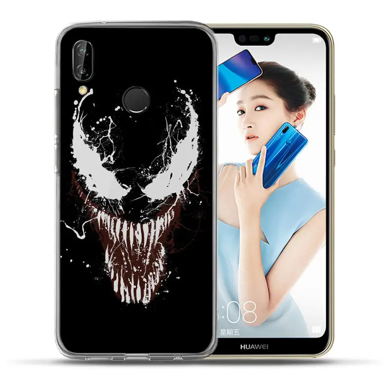 Роскошный чехол Marvel Hero venom для huawei mate 9 10 20 P8 P9 P10 P20 Lite Plus Pro, чехол из ТПУ, чехол с Мстителями Etui