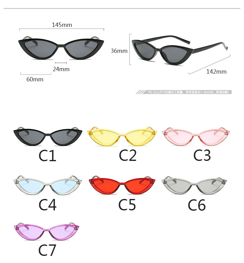 COOYOUNG Cat Eye Style Clear Frame Sunglasses Women Red Summer Accessories For Beach Fashion Female Sun Glasses UV400