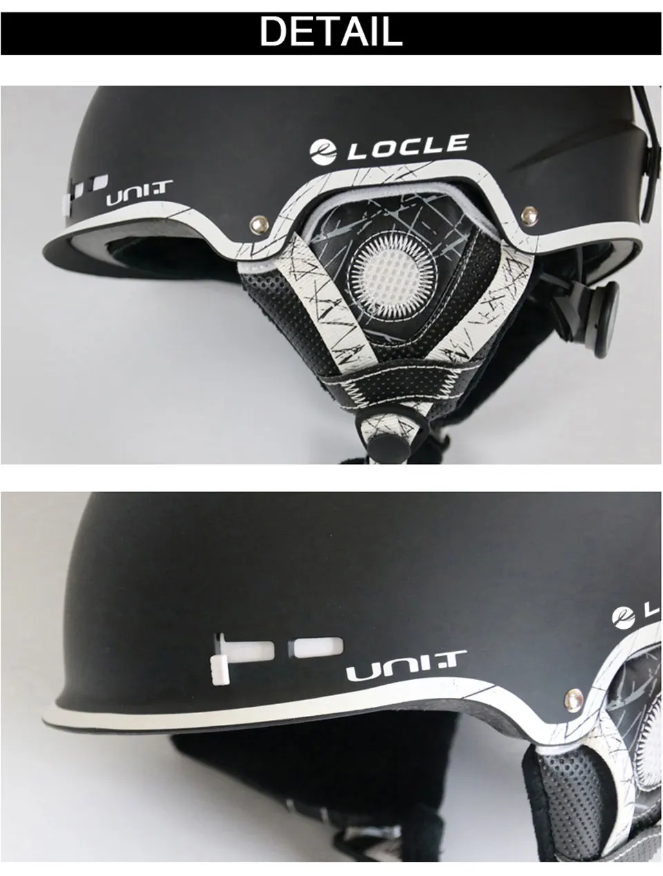 LOCLE Half-covered Skiing Helmet CE Certification Ski Helmet 8 Air Vents Snow Skiing Skateboard Snowboard Helmet 56-63cm