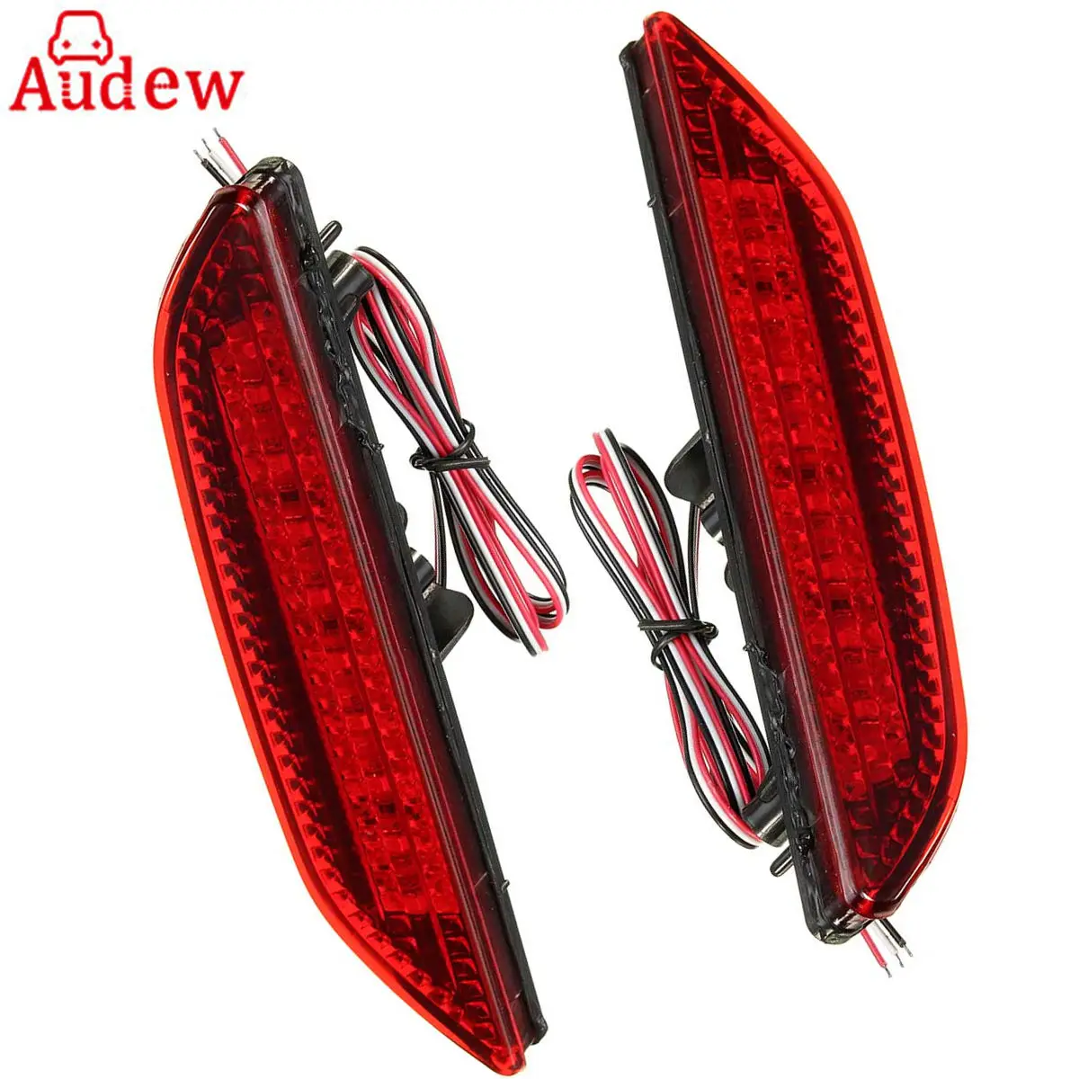 For Kia Rio K2 Sedan 2011 2014 2Pcs Car LED Rear Brake Tail Lights Bumper Warning