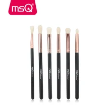 MSQ Makeup Brushes Set 6/8pcs Synthetics Hair Rose Gold Ferrule Make Up Brushes for Eyeshadow