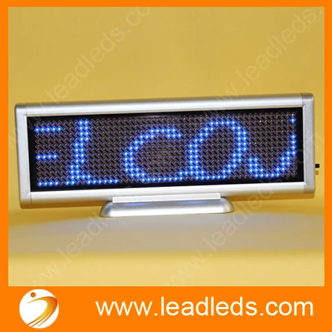 Синий светодиодный знак программируемый знак сообщения движущийся прокручивающийся светодиодный дисплей