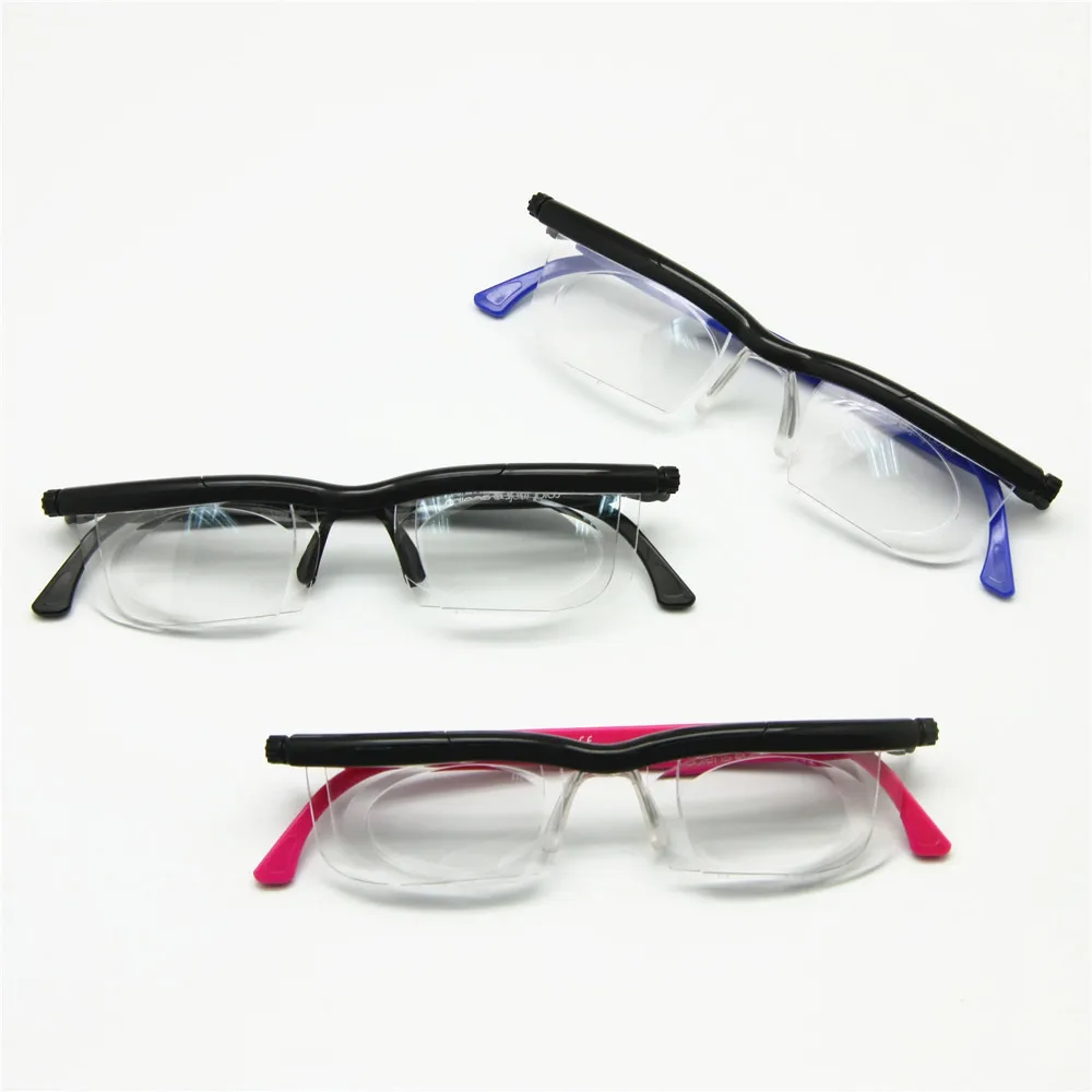 Adlens foco ajustable Gafas para leer ojo miopía Gafas-6d A + 3D dioptrías lupa fuerza variable