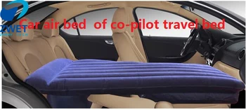 

ZWET inflatable car bed for blue of co-pilot travel bed inflatable air mattress adult driving a car to travel back to bed