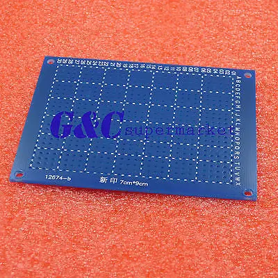 

7x9 cm Single Side Prototype PCB Tinned Universal Breadboard 70mmx90mm FR4