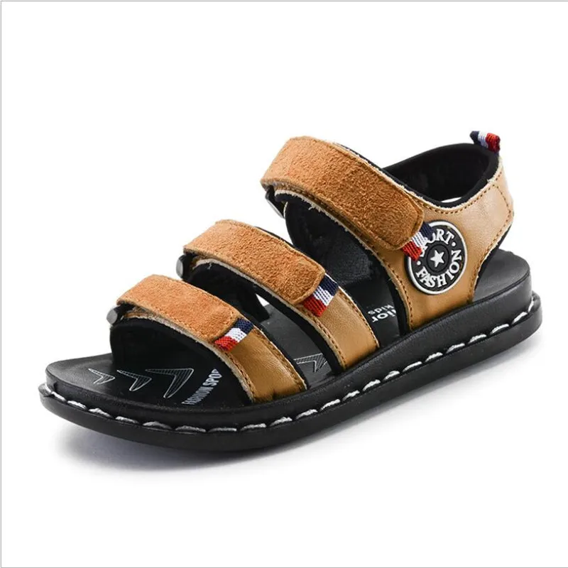 Summer children 's genuine leather sandals boys beach shoes cowboy